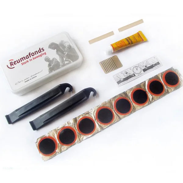 Self-Adhesive Bike Tire Patch Kit | Storage Box Included | Bicycle Tubes