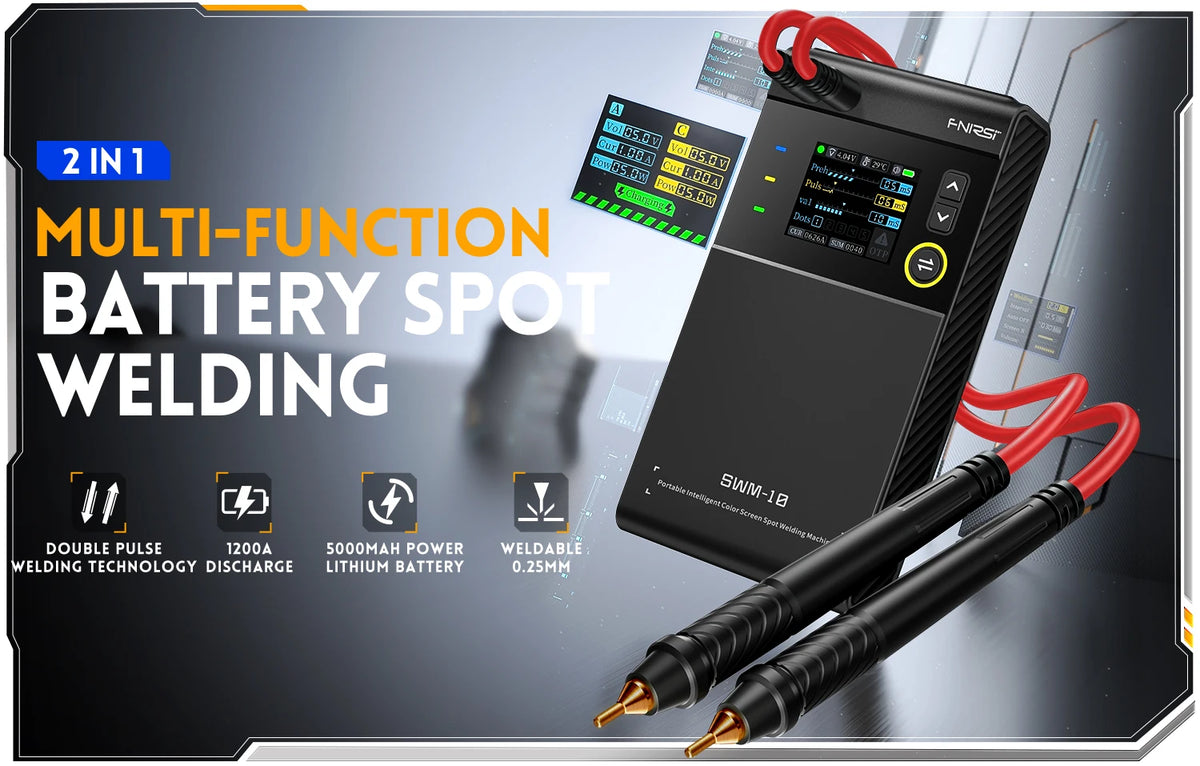 FNIRSI SWM-10 Portable Spot Welder | 5000mAh | 18650 Battery Packs
