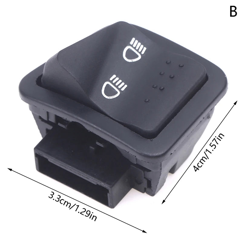 Black/Red Motorcycle Switches Button