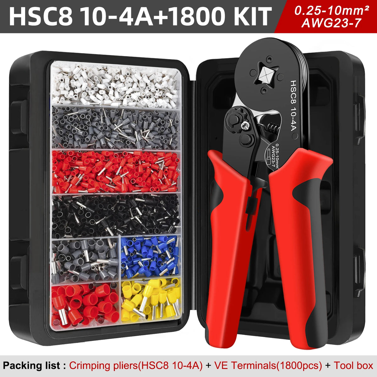 VE Tubular Crimp Terminal Kit | Insulated Ferrules | Electrical