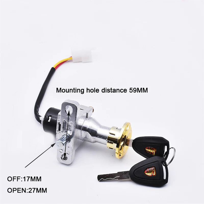 Universal Ignition Switch | Start & Key Lock | Yamaha BWS/Zuma & More