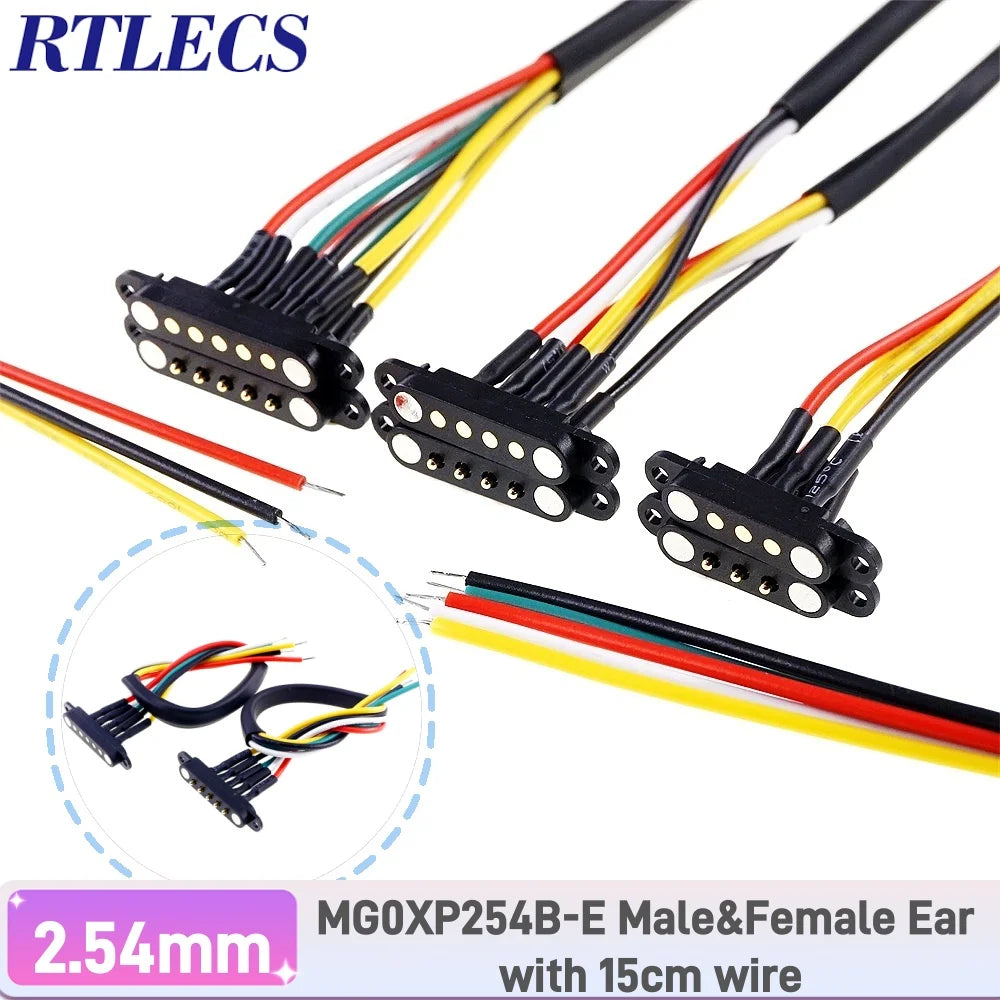 Magnetic Pogo Pin DC Connector | 2A Spring-Loaded | 2–9 Pin