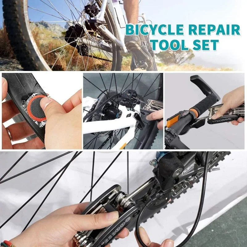 Bike Repair Tool Kit | Multi-Tool + Pump + Patch | Portable