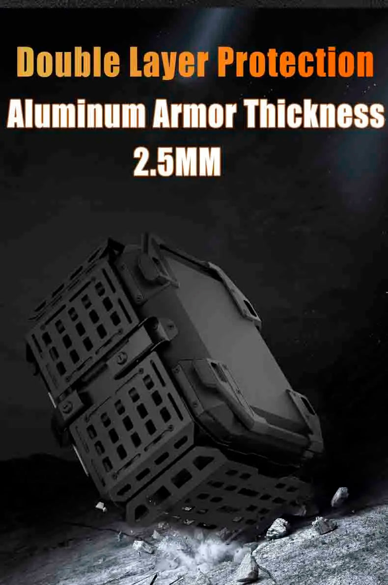 Aluminum Top Box 45L | Waterproof Trunk | Universal Moto Fit