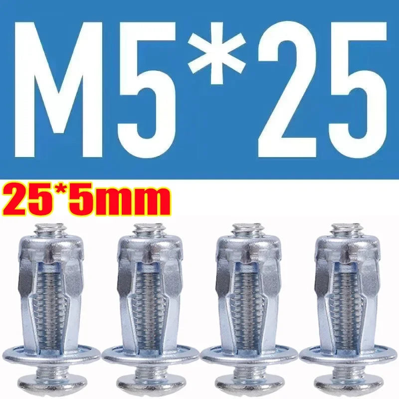 License Plate Bolt Kit | Petal-Shape Rivet Nuts M4–M8 | Auto Panel Fasteners