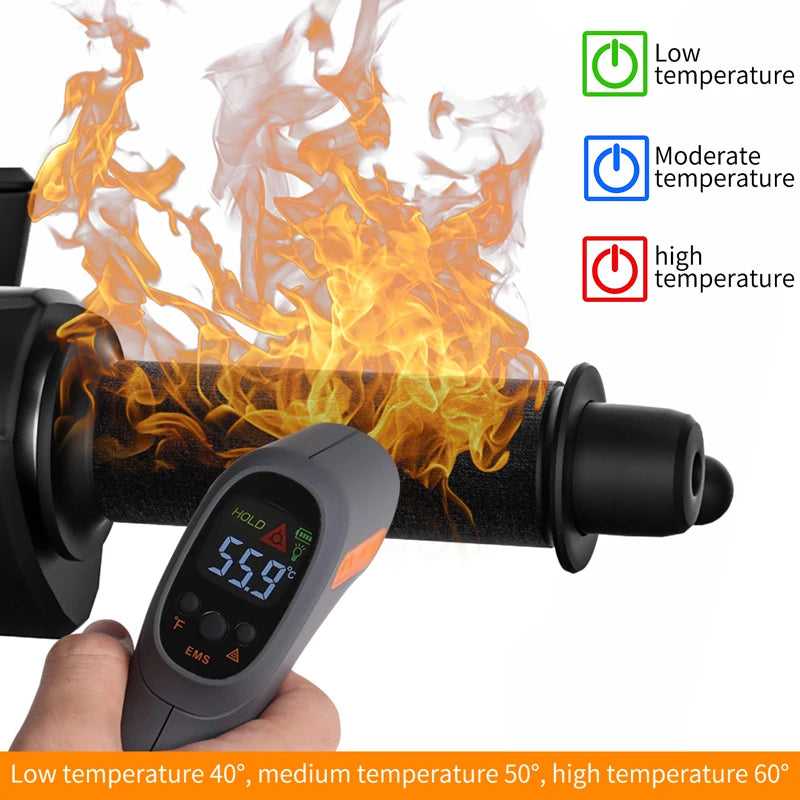 12V Heated Handlebar Grips | 3 Heat Settings | Moto/E-Bike/ATV