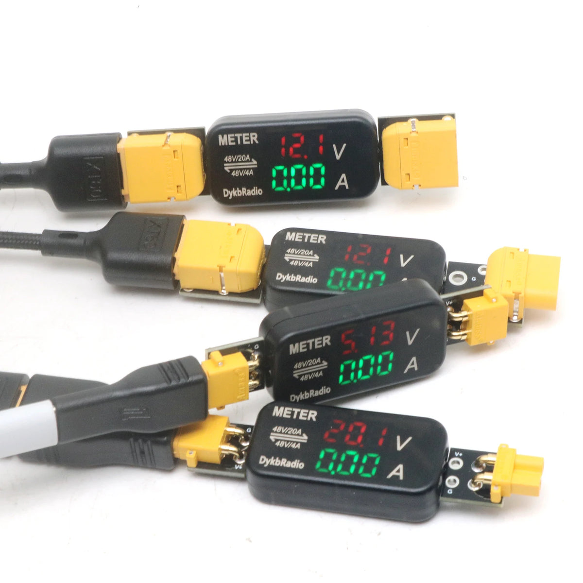 XT30/XT60 DC Meter | Voltage & Current | 20A Bidirectional