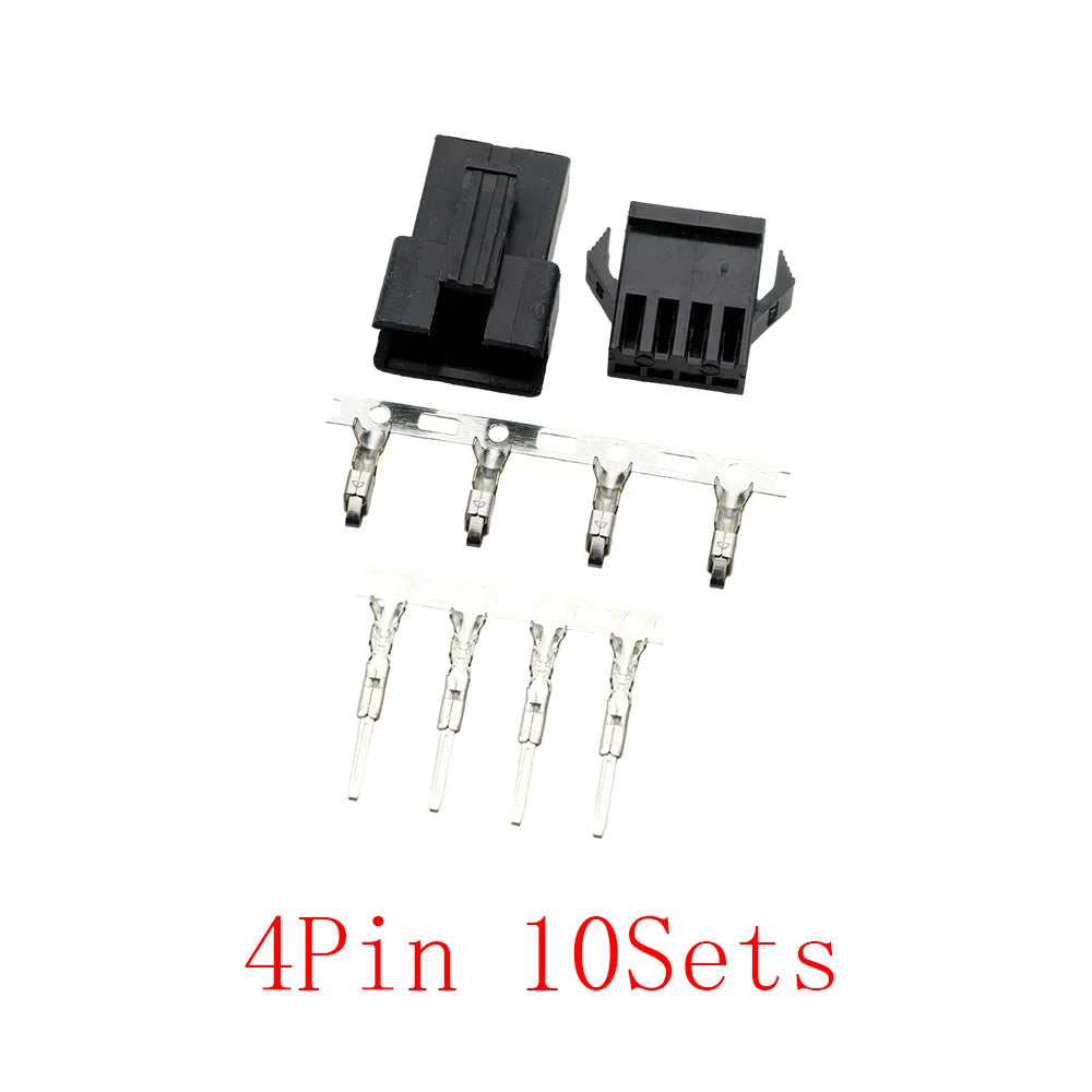 JST SM Connector Kit | 2-6 Pin 2.54mm | 10 Sets w/ Terminals