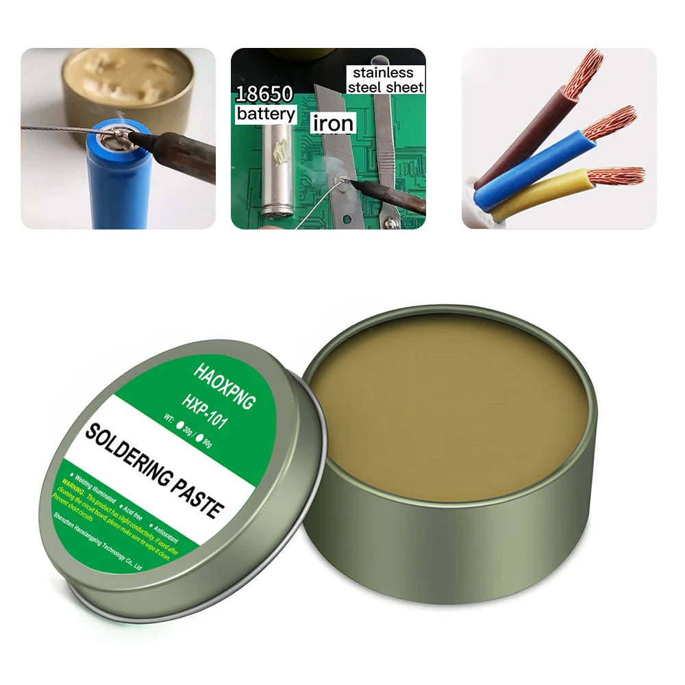 Lead-Free Rosin Flux Paste | Soldering Iron Flux | Iron, Stainless, Nickel & Copper