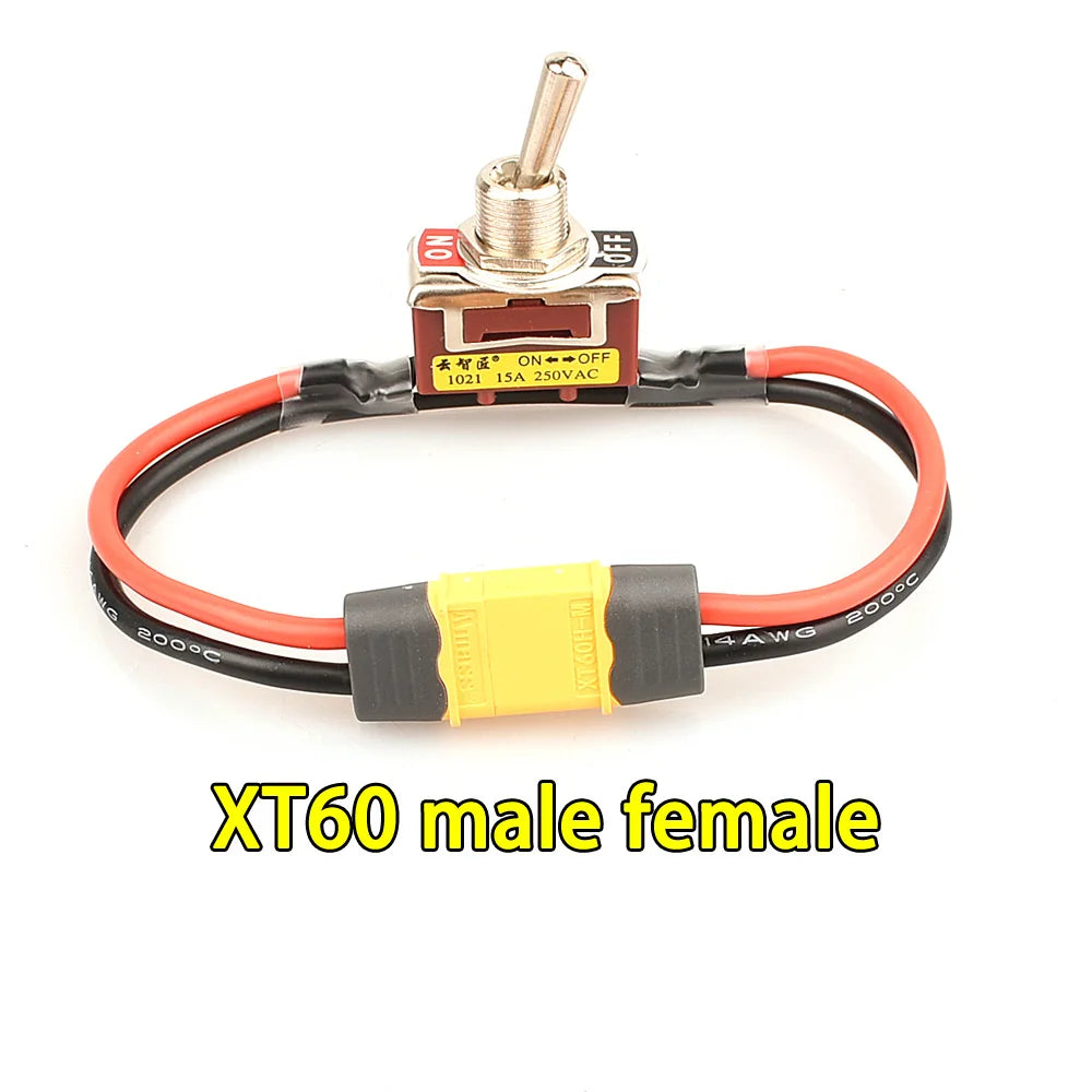 XT30 High-Load Power Switch | On-Off Toggle | RC & E-Bike