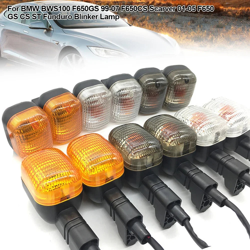 2PCS Motorcycle Front and Rear Turn Signal Light Blinker Indicator Flasher Lamp 12V Universal Modification for YaMAHA BWS BWS100