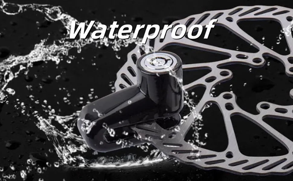 Disc Brake Lock | Anti-Theft Security for Bicycles & Motorcycles | Black/Red/Blue