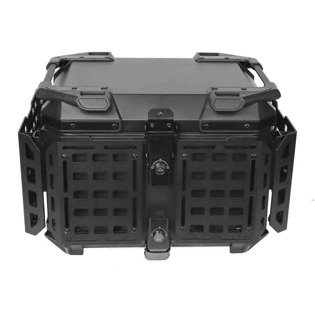 Aluminum Top Box 45L | Waterproof Trunk | Universal Moto Fit