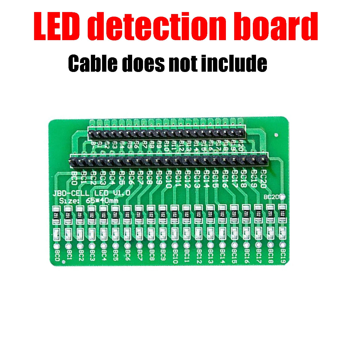 3S ~ 20S LED Detection Board Cable Tester Light FOR Li-ion LifePo4 Lithium Battery Protection Board 4S 7S 8S 10S 13S 14S 16S BMS