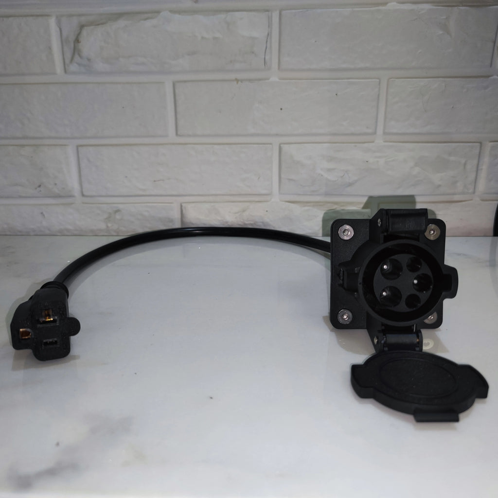 J1772 to NEMA 5-15/5-20 EV Adapter | Charge E-Bike at Stations