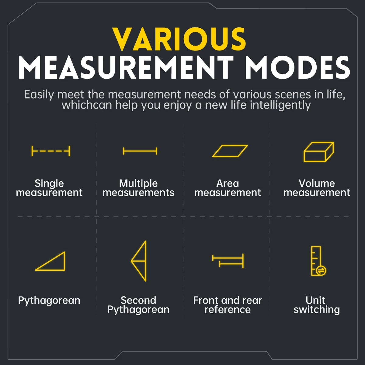 FNIRSI IR40 Smart Laser Rangefinder | 40M Digital Distance Meter | App Support