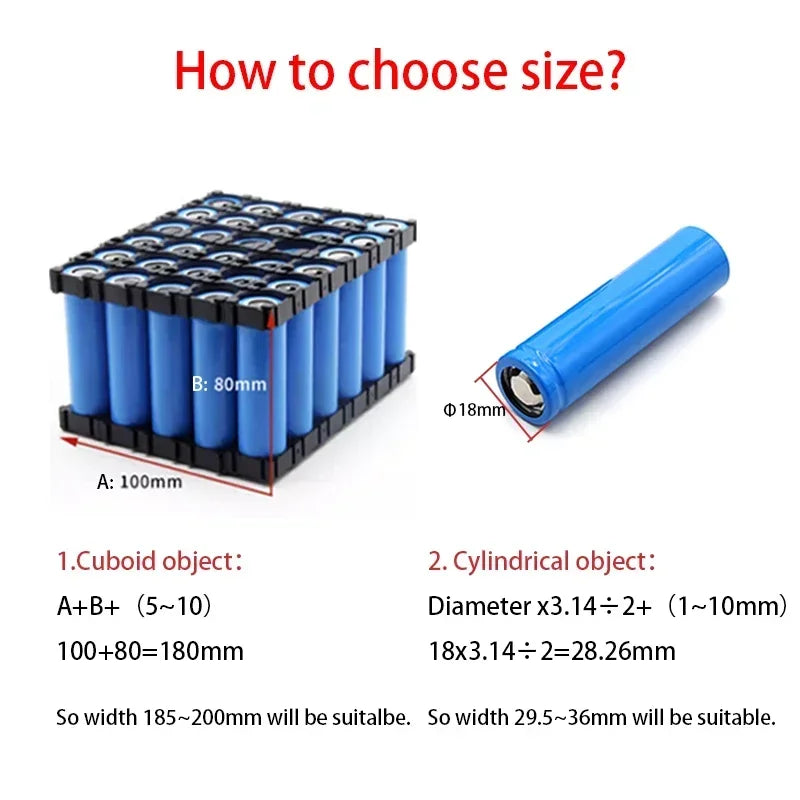 18650 PVC Heat Shrink Tube Battery Pack Blue Width 29.5mm~300mm Insulated Protection Film Wrap lithium Case Cable Sleeve