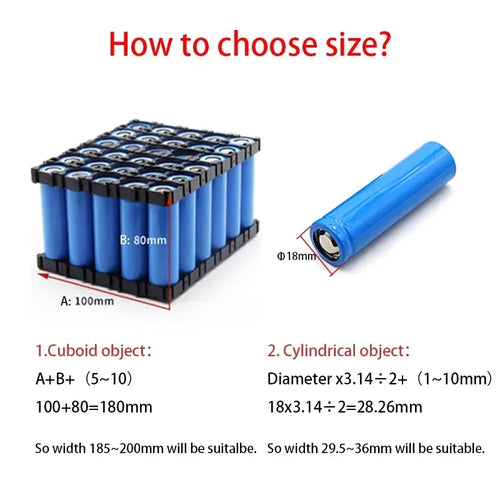 18650 PVC Heat Shrink Tube Battery Pack Blue Width 29.5mm~300mm Insulated Protection Film Wrap lithium Case Cable Sleeve