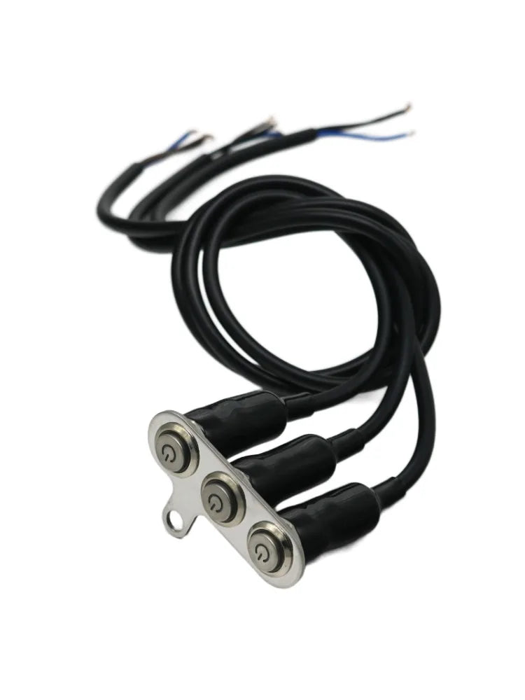12V Handlebar Switch | 3-in-1 Stainless Buttons | ATV/Dirt Bike