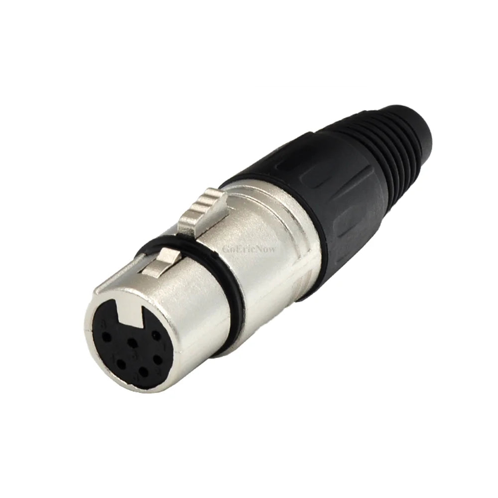 1pcs 3,4,5,6,7 pin Female/Male Straight Microphone Audio XLR Speaker Panel mount socket Connector
