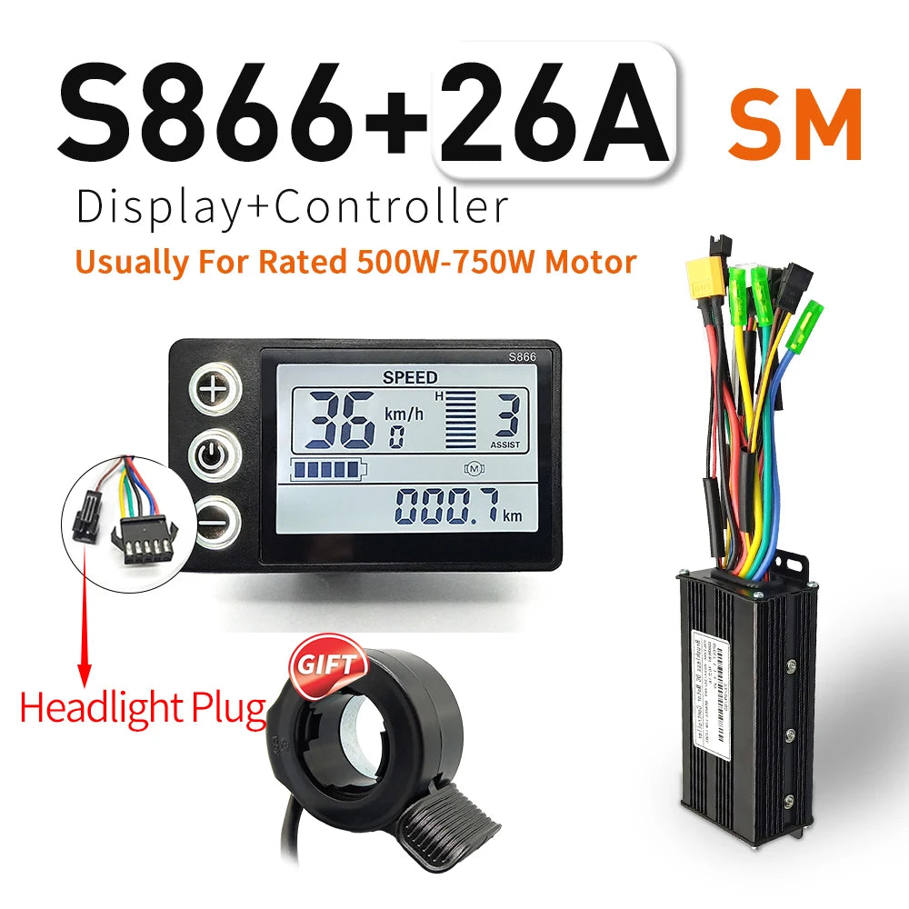Sine Wave Controller Kit | 17/26/30A | S866 LCD Display