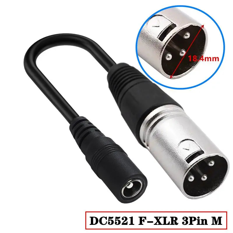 22 # 20 # Copper Core DC5521 Female to Video/Product Head/Aviation Head/RCA/XLR Balance Car Electric Vehicle Conversion Line