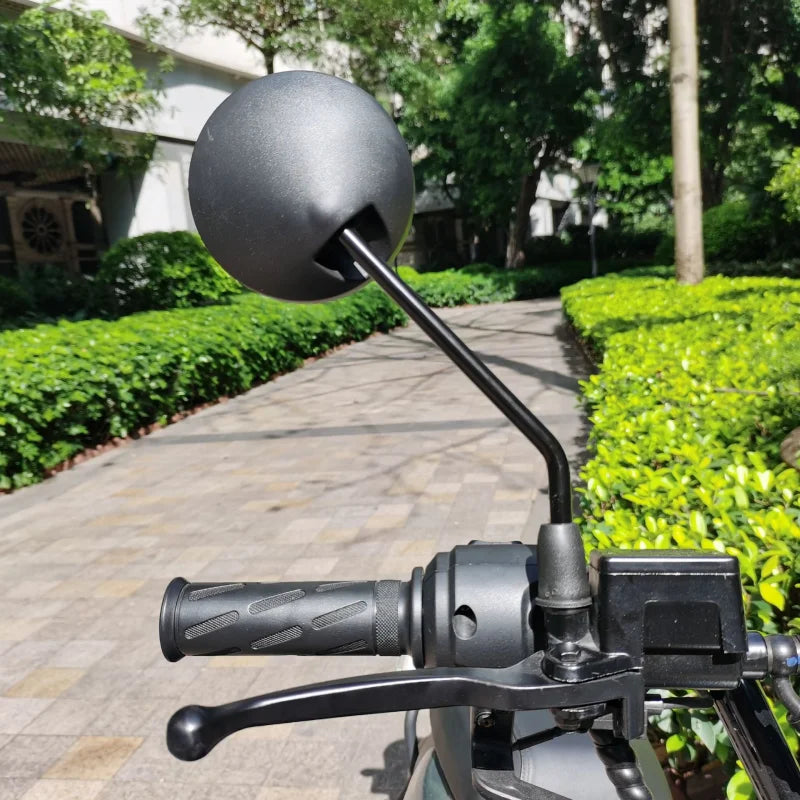 Universal Motorcycle Mirrors | 8mm Adjustable | Pair, Black