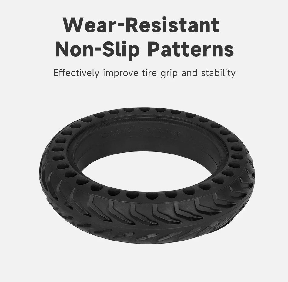 Solid Honeycomb Tire 8.5" | Puncture-Proof | E-Scooter