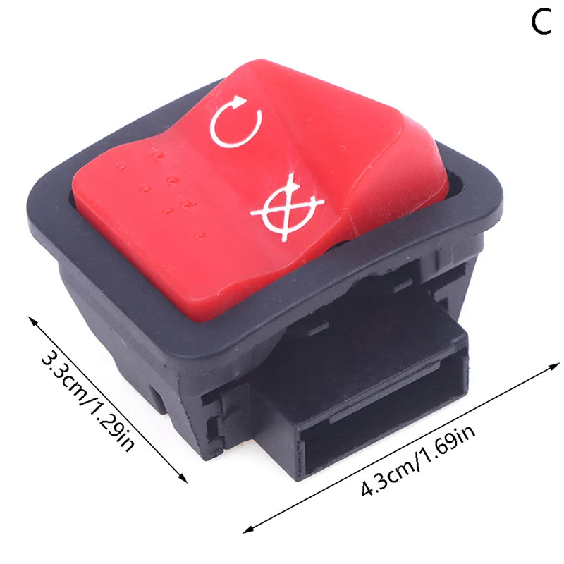 Black/Red Motorcycle Switches Button