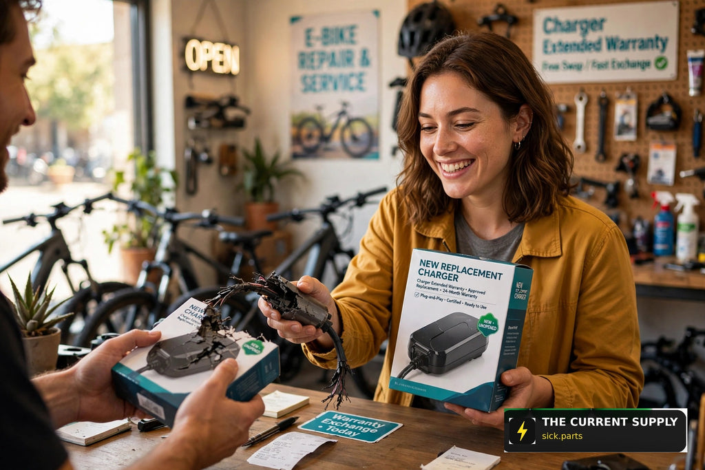Charger Extended Warranty - happy customer exchanging a broken charger