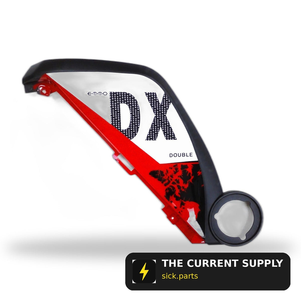 Emmo DX - Big Left Side Panel - Grey/Red/Green