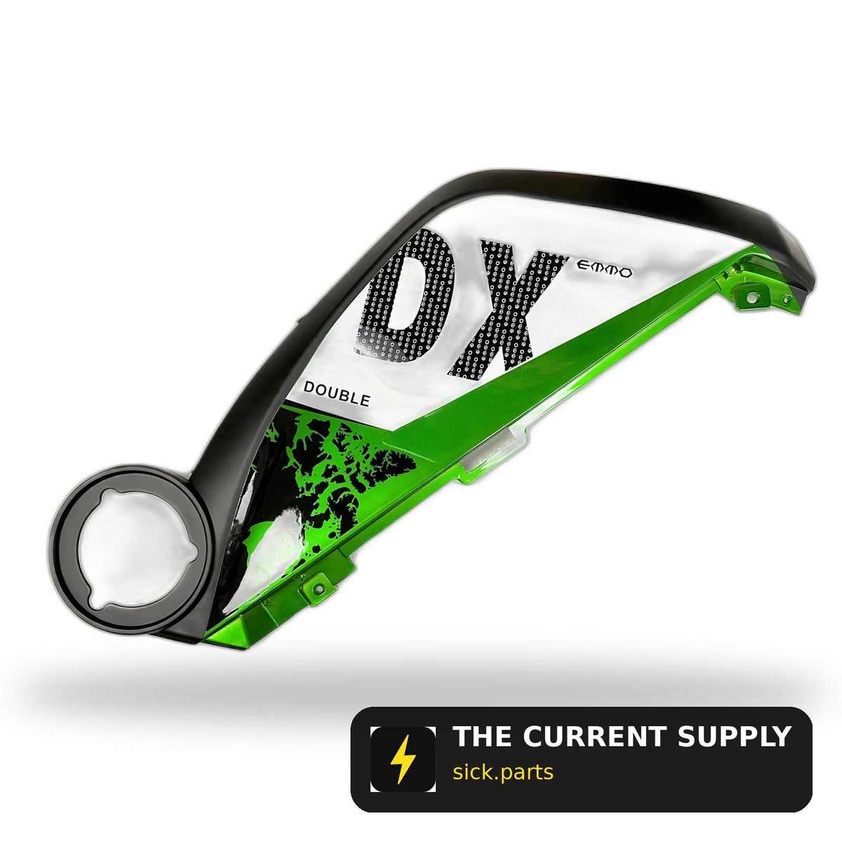 Emmo DX - Big Right Side Panel - Grey/Red/Green