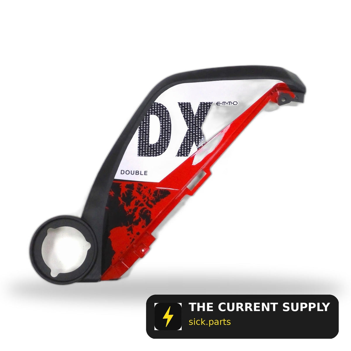 Emmo DX - Big Right Side Panel - Grey/Red/Green