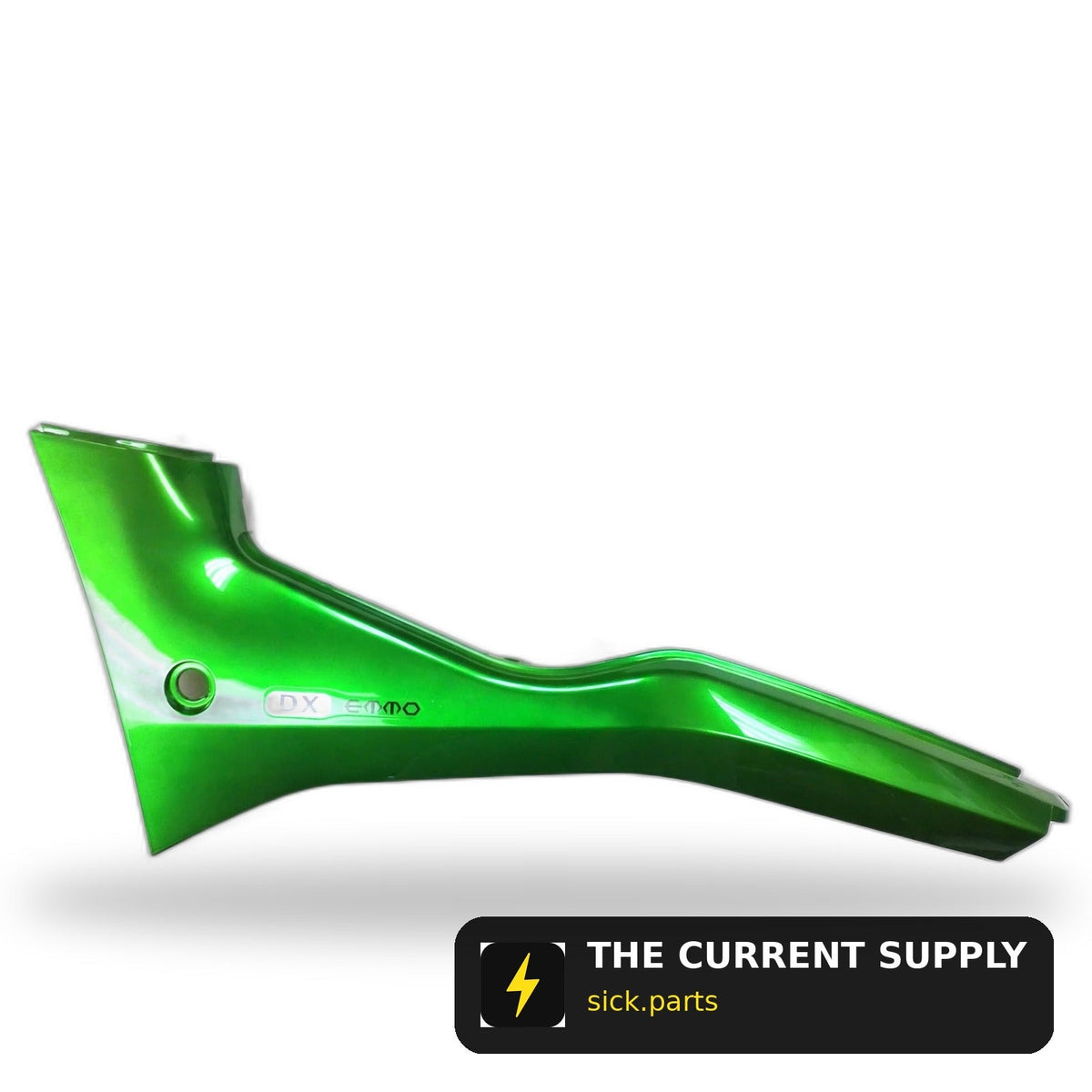Emmo DX - Under the Seat Side Panel (Left) - Grey/Red/Green