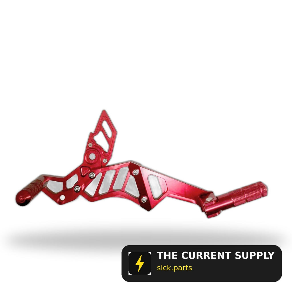 Emmo Gandan - Footpeg Assembly - Bracket + Driver & Passenger Footpeg (New Model)
