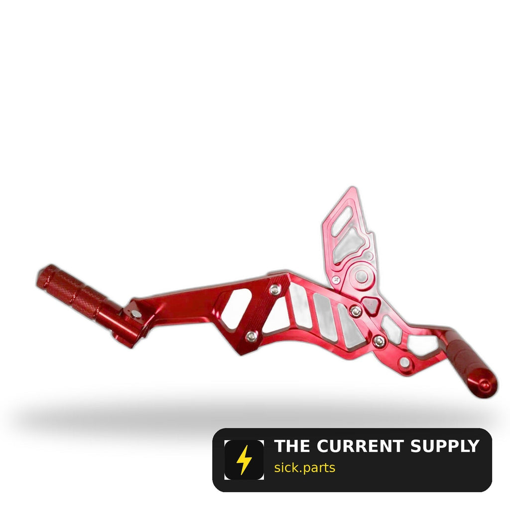 Emmo Gandan - Footpeg Assembly - Bracket + Driver & Passenger Footpeg (New Model)