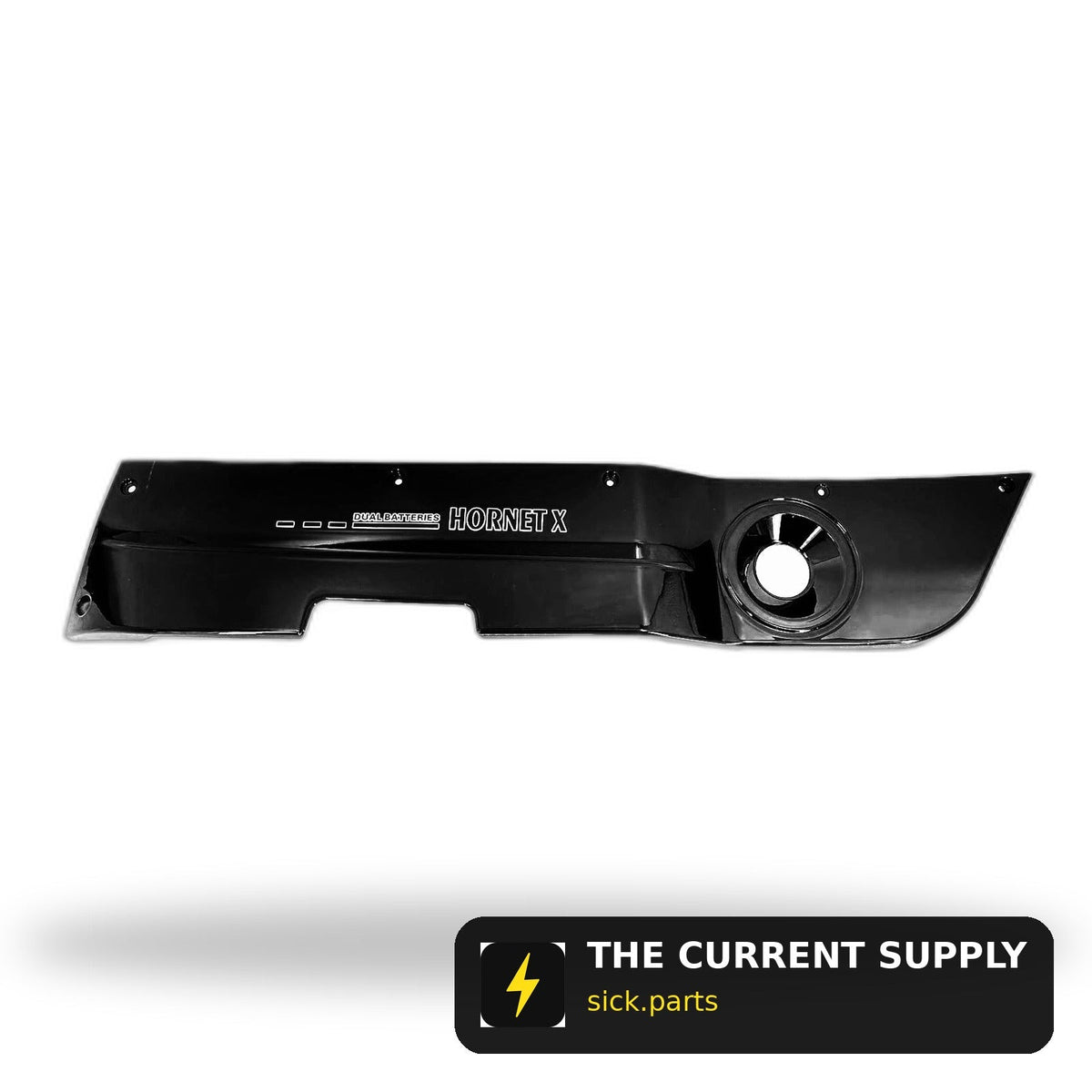Emmo Hornet X - Side Strip Panel (Where Panel Axle Goes Thru) - Left/Right - Black/Red/Blue