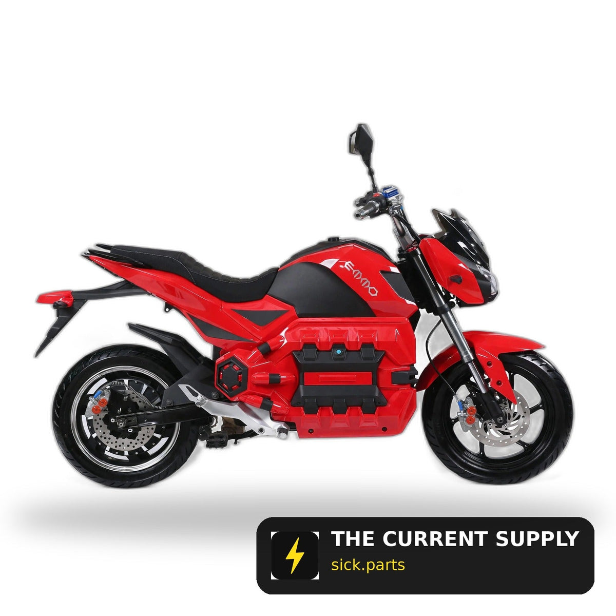 Emmo Kamen - Large Tank Body Panel - Red/Black/Silver