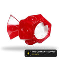 Emmo Kamen - Left Detail Large Side Panel - Red/Silver/Black