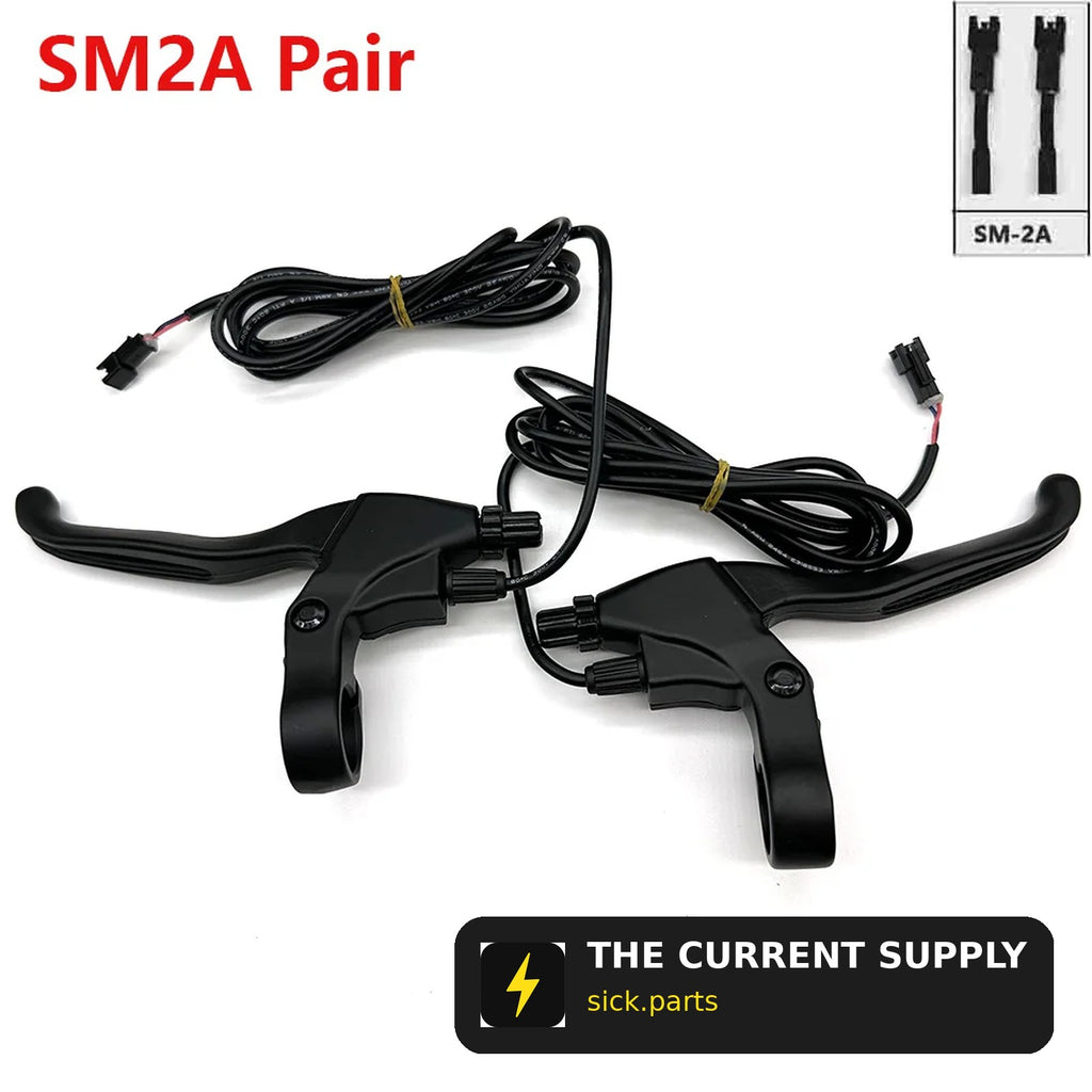 Electric Brake Levers | 2-Pin E-Bike / Scooter | Left / Right / Pair